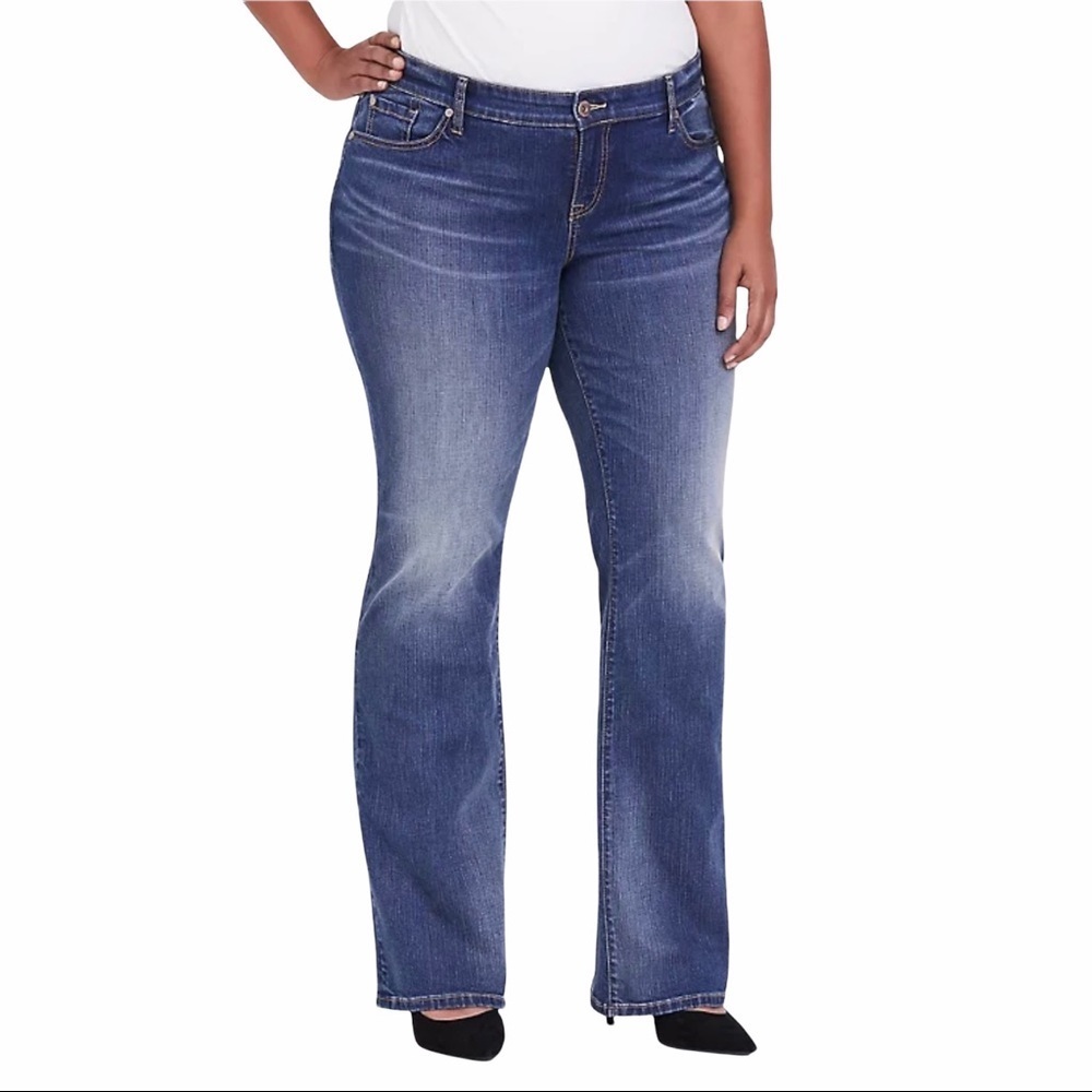 Torrid Relaxed Boot Denim Jeans 16 Blue baby flare